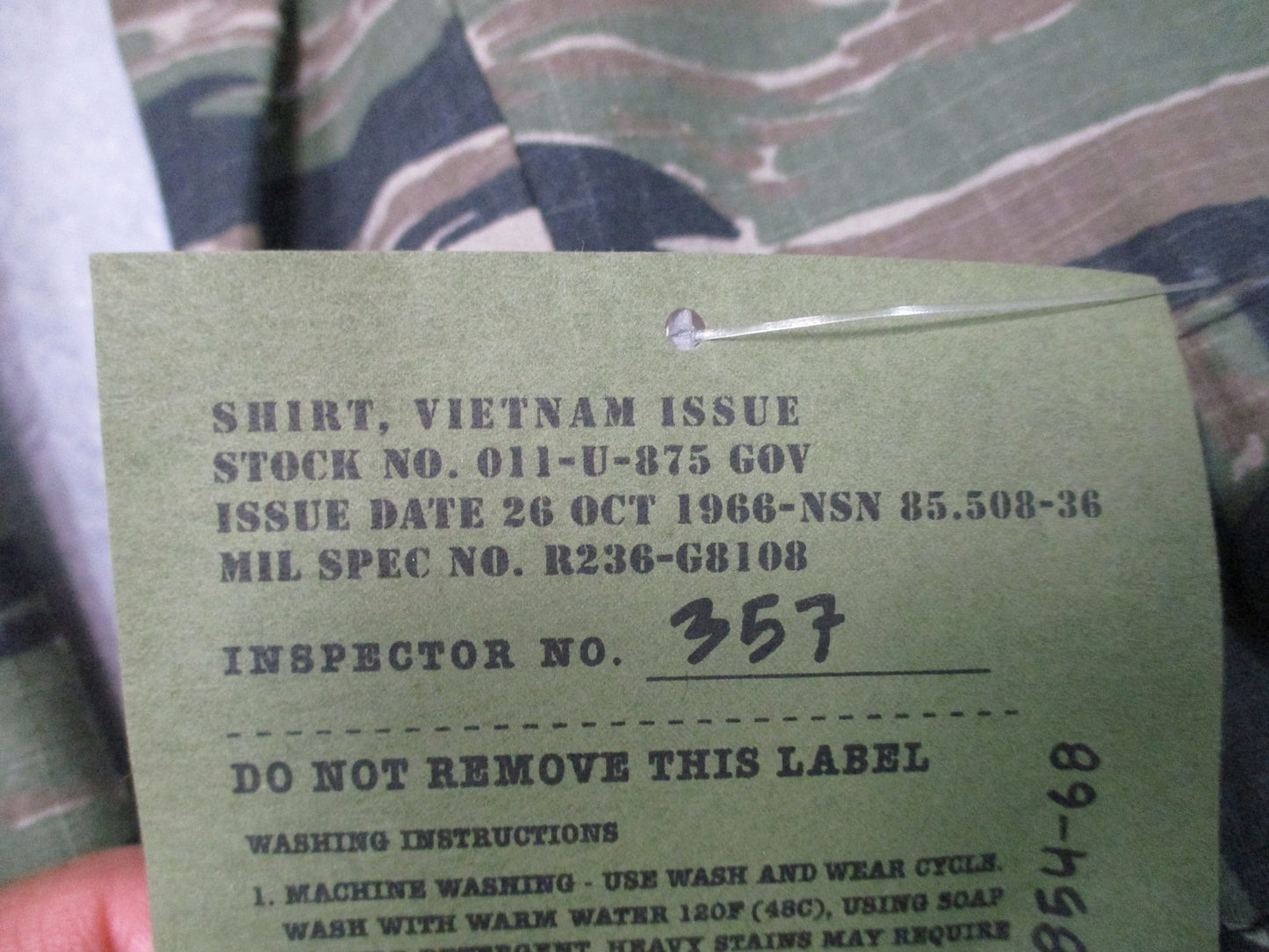 New Rothco Tiger Stripe Camo BDU Shirt Men's XL Regular 100% Cotton Rip-Stop