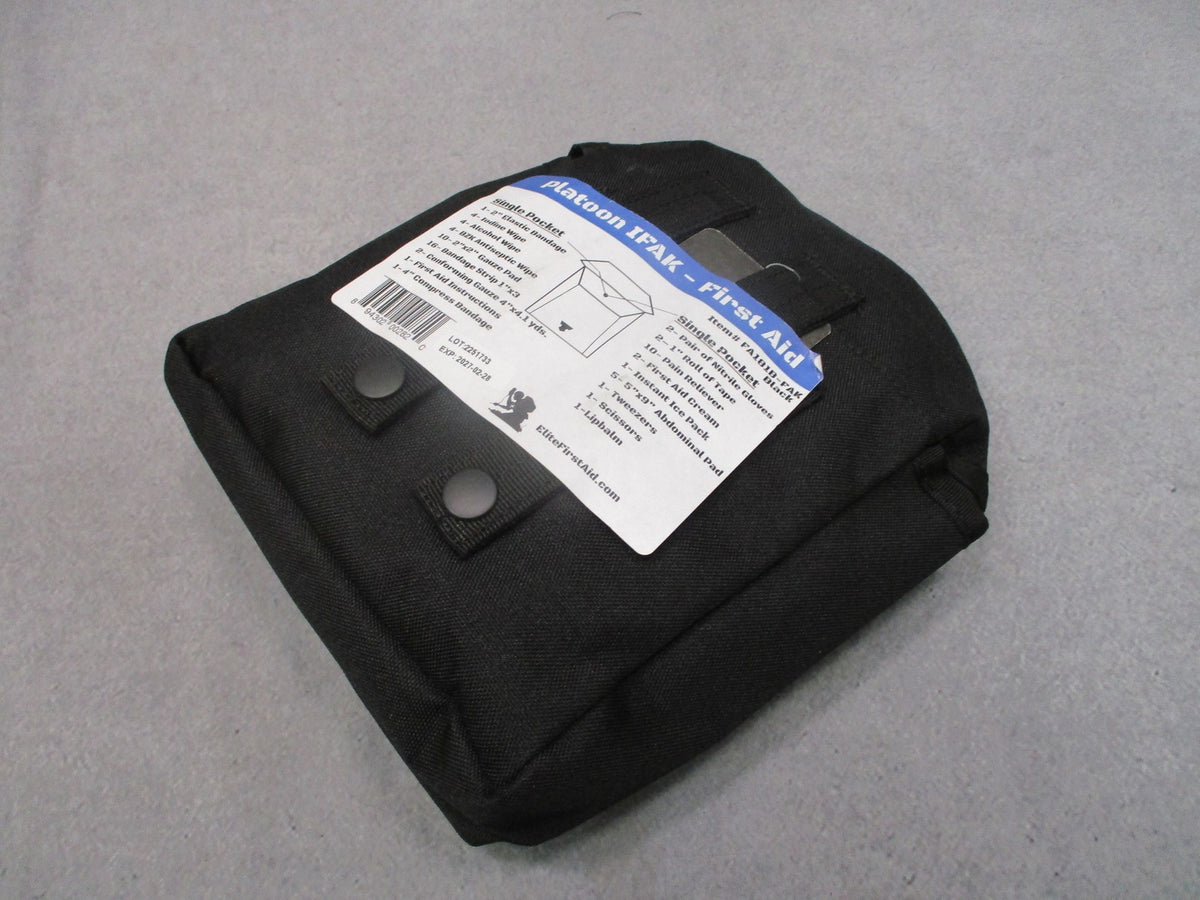 Elite First Aid Platoon IFAK Individual First Aid Kit Black Pouch New