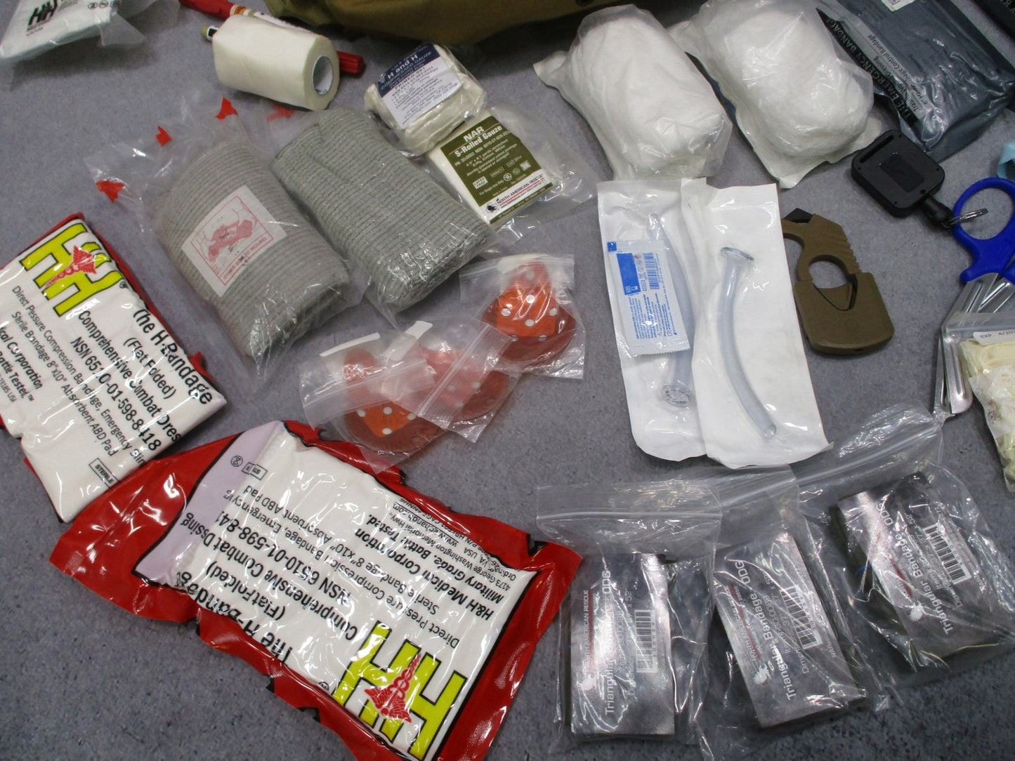 US Military IFAK Combat Trauma Kit Bag w/ Expired Medical Supplies Tactical Gear