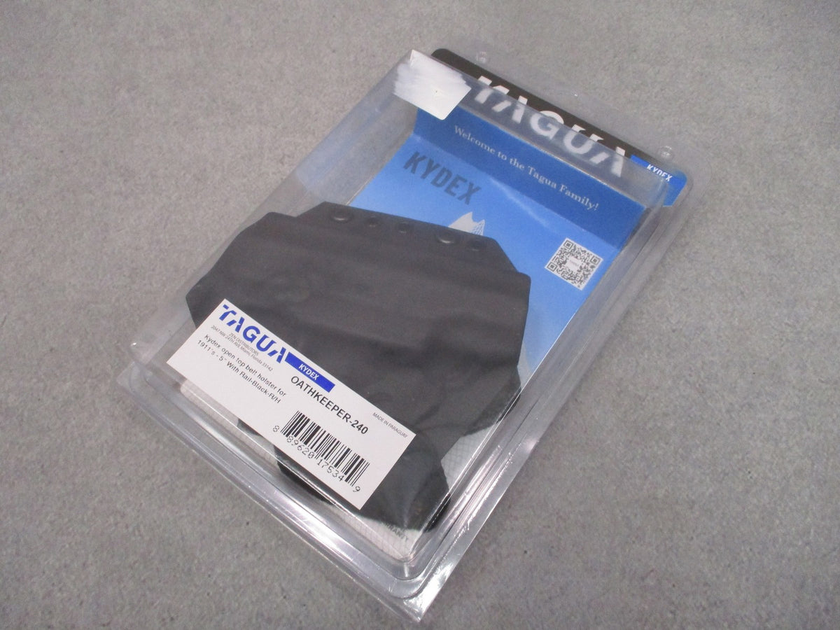 Tagua Oathkeeper-240 Kydex Holster for 1911 5" with Rail Right Hand Black New