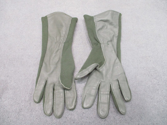 US Military Issue Nomex Flyer's Gloves Type GS/FRP-2 Sage Green Size 7