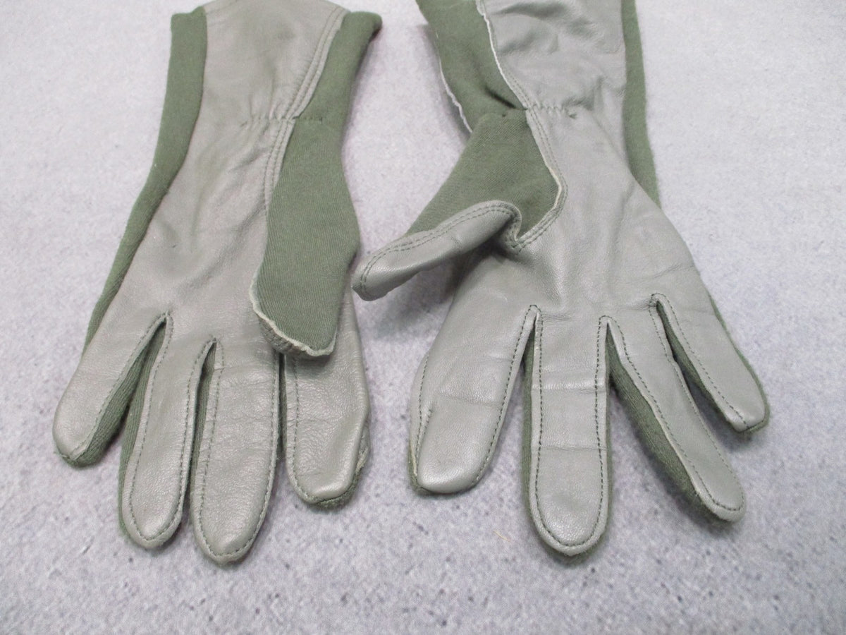 US Military Issue Nomex Flyer's Gloves Type GS/FRP-2 Sage Green Size 7