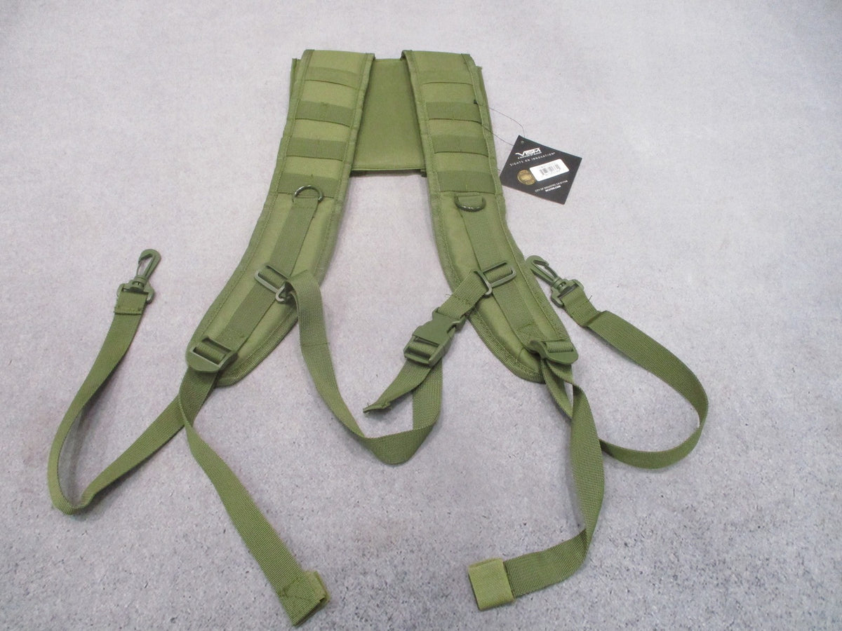 VISM by NcStar MOLLE Modular Back Panel Harness Olive Drab CVMBPS3035G New