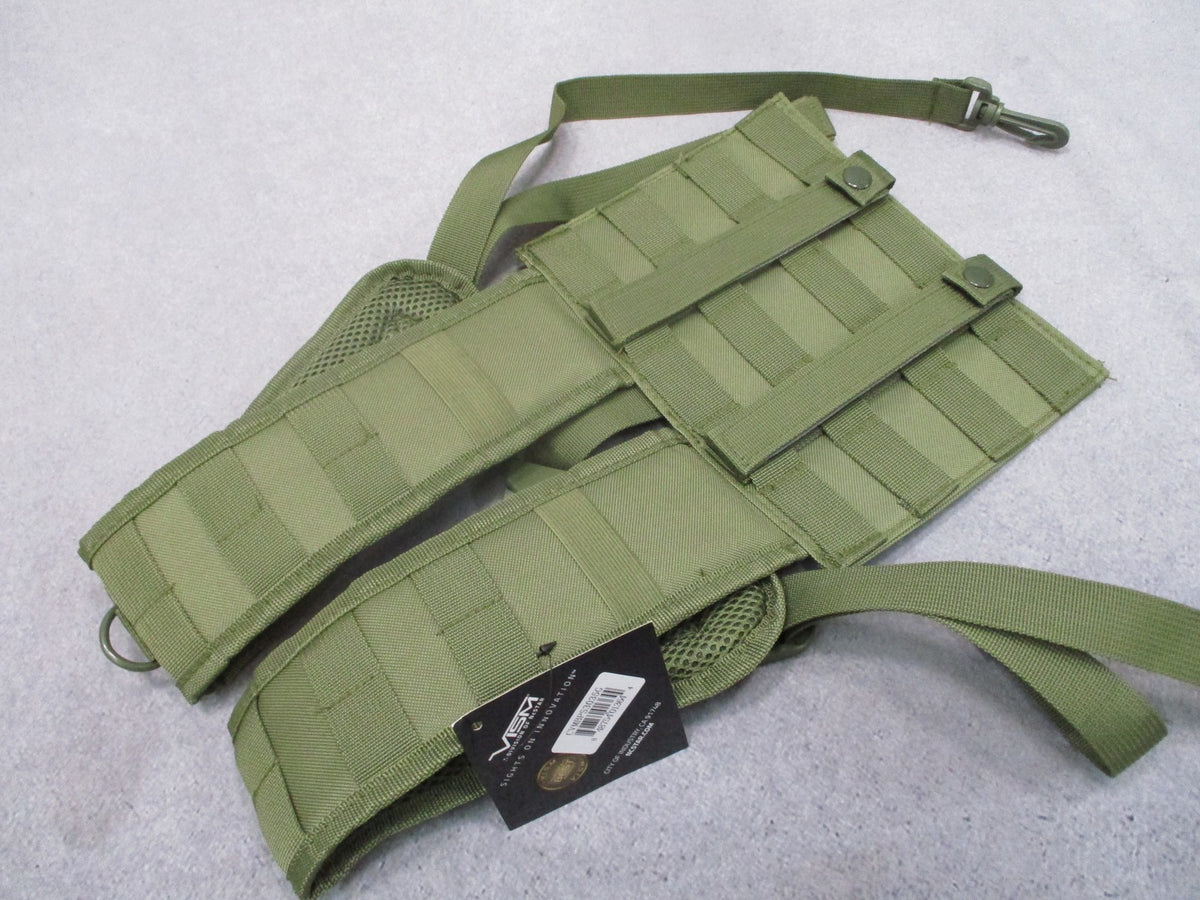 VISM by NcStar MOLLE Modular Back Panel Harness Olive Drab CVMBPS3035G New