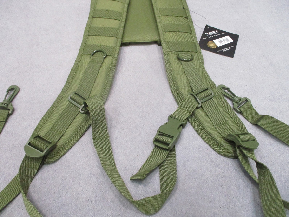VISM by NcStar MOLLE Modular Back Panel Harness Olive Drab CVMBPS3035G New