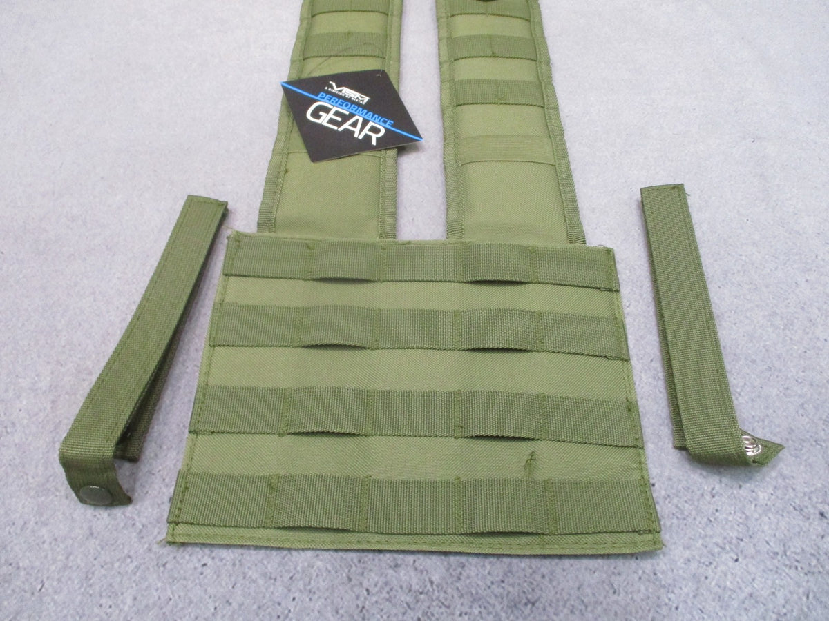 VISM by NcStar MOLLE Modular Back Panel Harness Olive Drab CVMBPS3035G New
