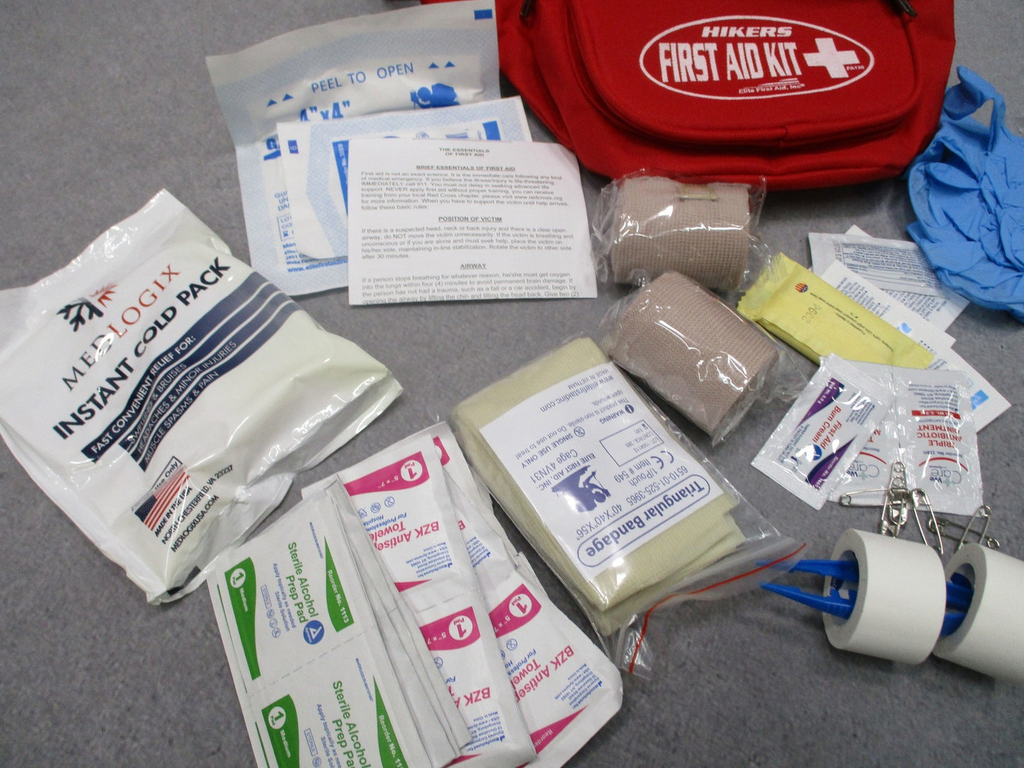 NWOT Hikers First Aid Kit FA130 Red Waist Pack Medical Supplies Emergency