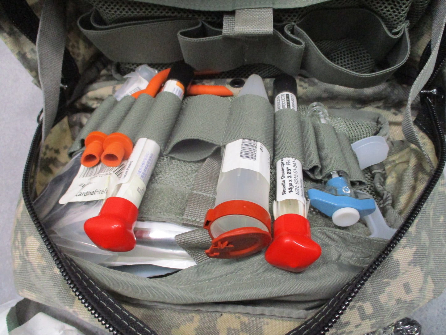 US Military TC3-V1 Combat Casualty Care Bag UCP Digital Camo Medical Kit Surplus