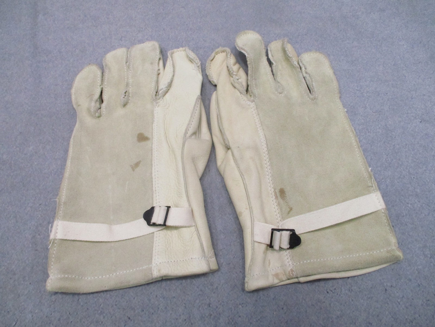 US Military Surplus Heavy Duty Cattlehide Leather Gloves Size 5 NSN 8415-00-268