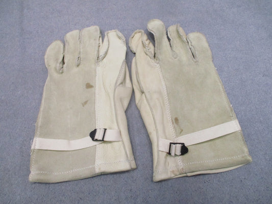 US Military Surplus Heavy Duty Cattlehide Leather Gloves Size 5 NSN 8415-00-268