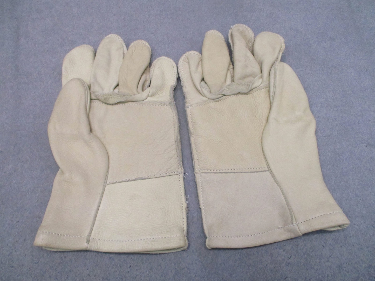 US Military Surplus Heavy Duty Cattlehide Leather Gloves Size 5 NSN 8415-00-268