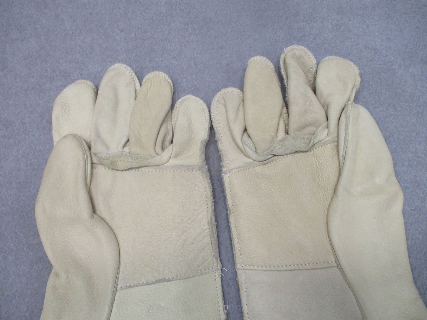 US Military Surplus Heavy Duty Cattlehide Leather Gloves Size 5 NSN 8415-00-268
