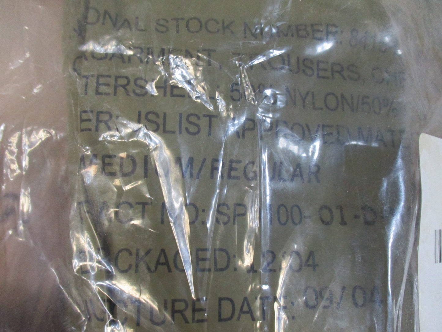 New US Military JSLIST Chemical Protective Trousers Medium Regular