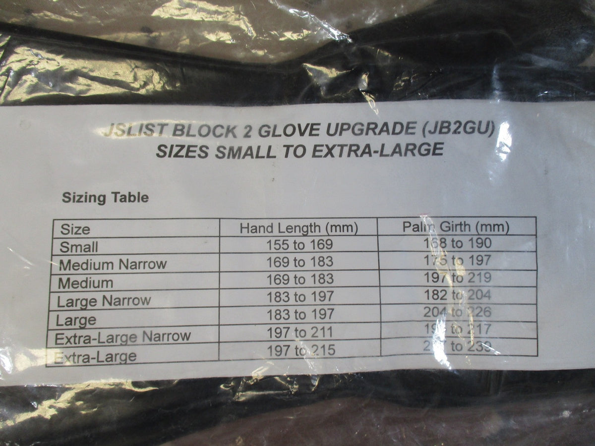 New AirBoss Defense JB2GU NBC Gloves X-Large JSLIST Block 2 Chemical Protective
