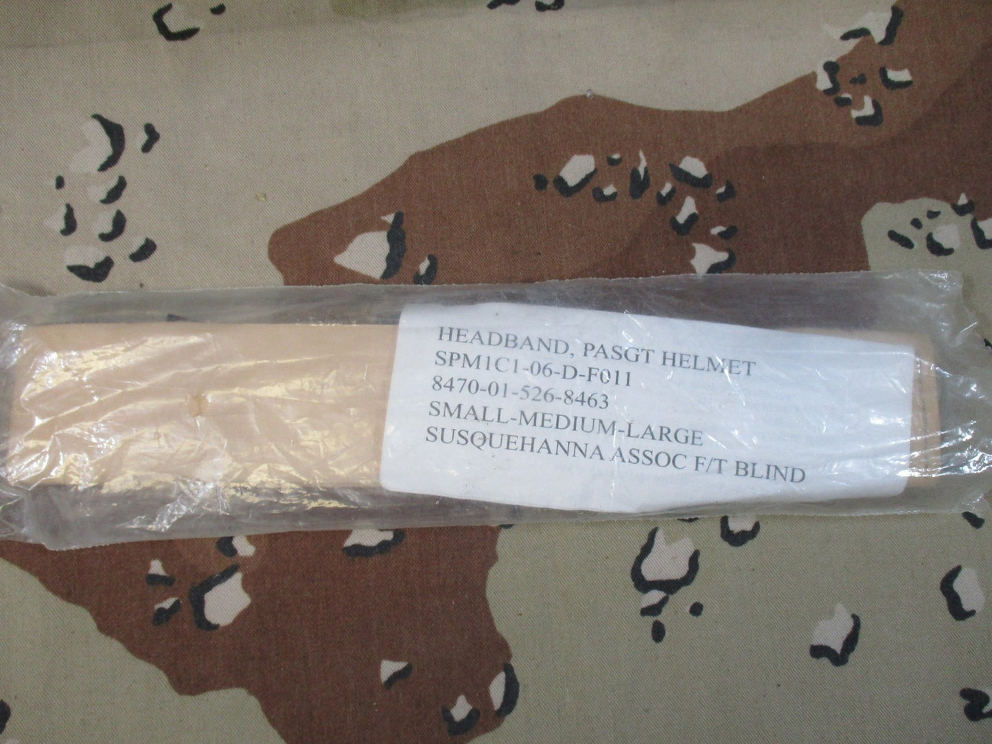 New US Military PASGT Helmet Headband NSN 8470-01-526-8463 Genuine Issue