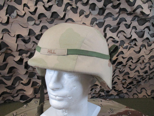 US Military PASGT Helmet 3-Color Desert Camo Cover size large