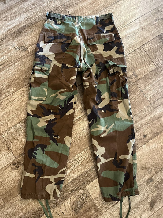Propper Woodland Camo Combat Trousers Hot Weather BDU Pants Small Short
