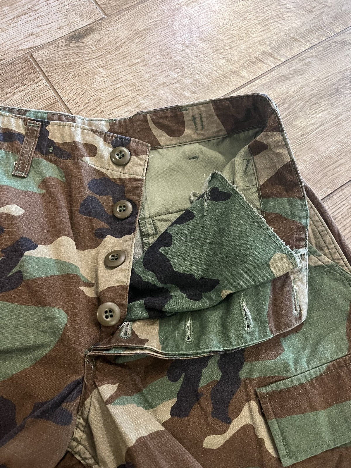 Propper Woodland Camo Combat Trousers Hot Weather BDU Pants Small Short