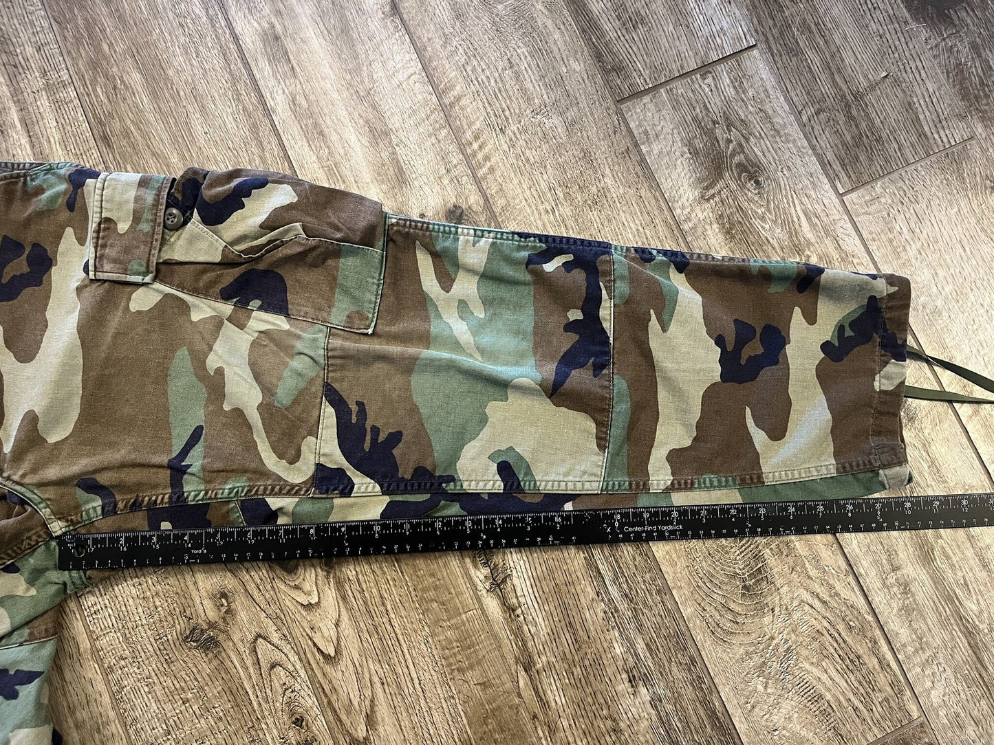 Vintage US Military Woodland Camo BDU Trousers Medium Short Propper Surplus