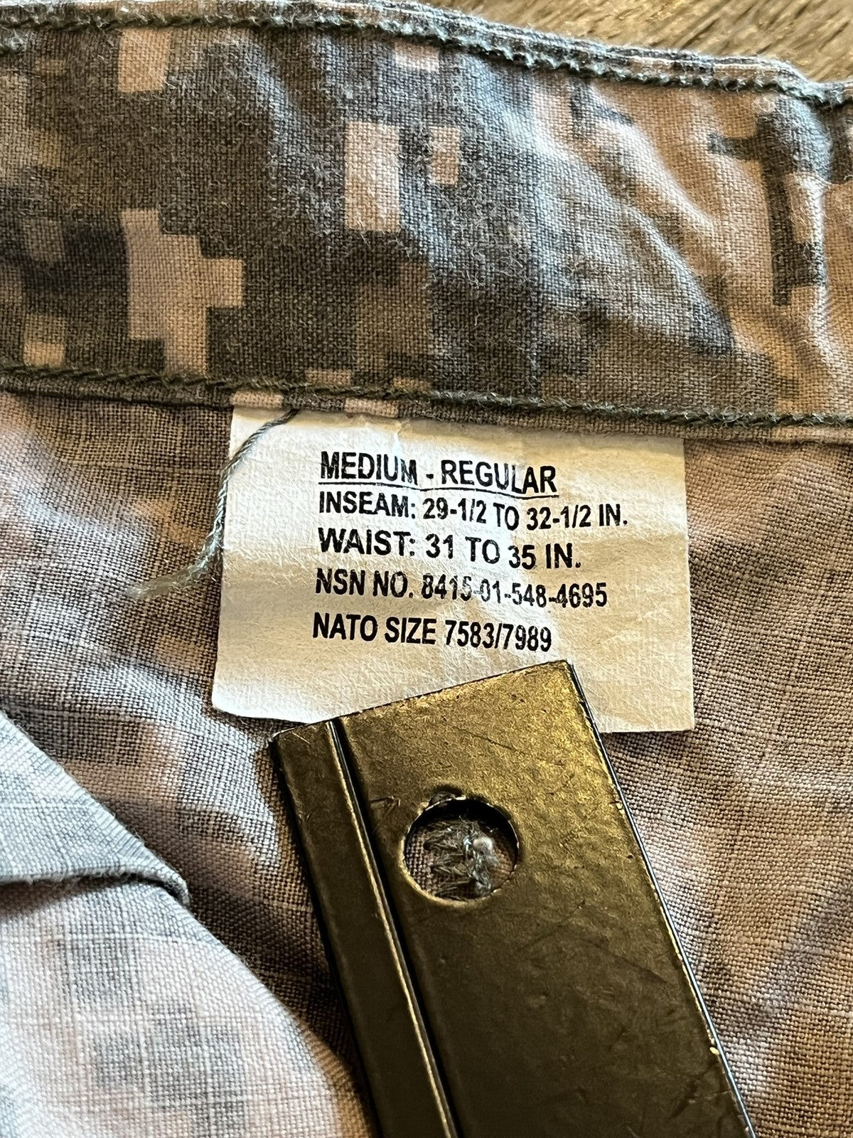 Lot of 2 US Army Combat Uniform ACU Digital FR Trousers Medium Regular