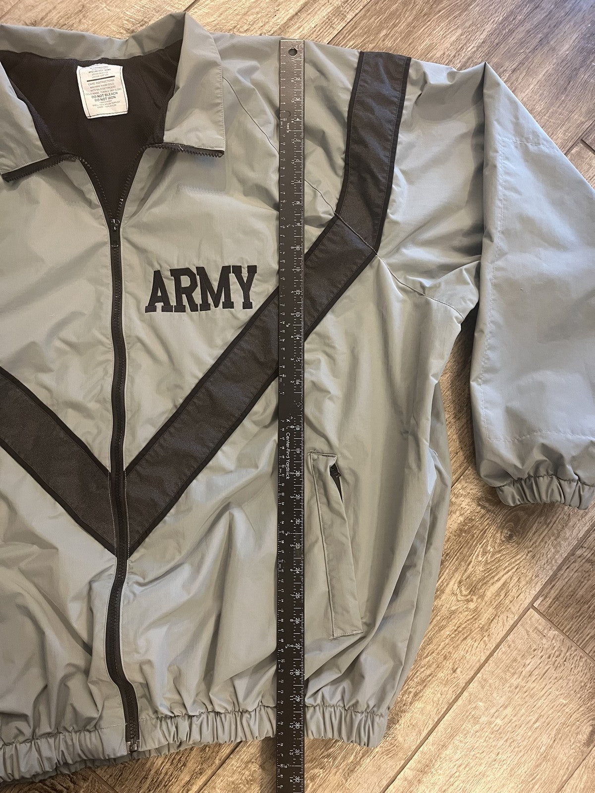 Genuine US Army IPFU Jacket Physical Fitness Uniform Gray Size XXL Long