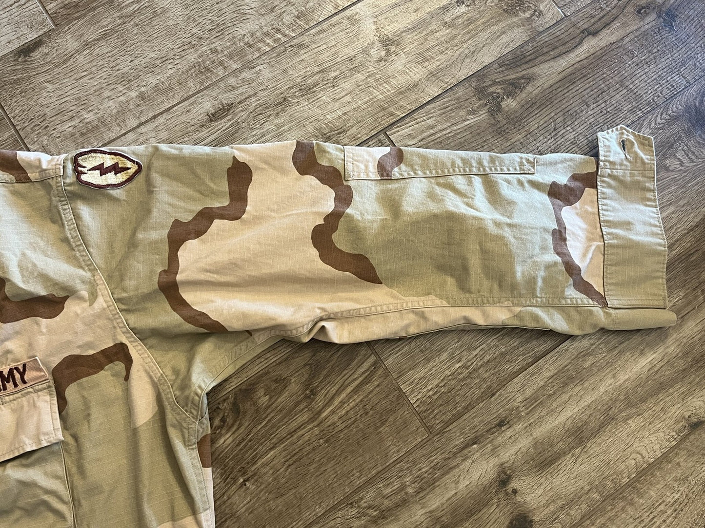US Army Desert Camo Combat Coat Jacket X-Large Regular Military Uniform Shirt
