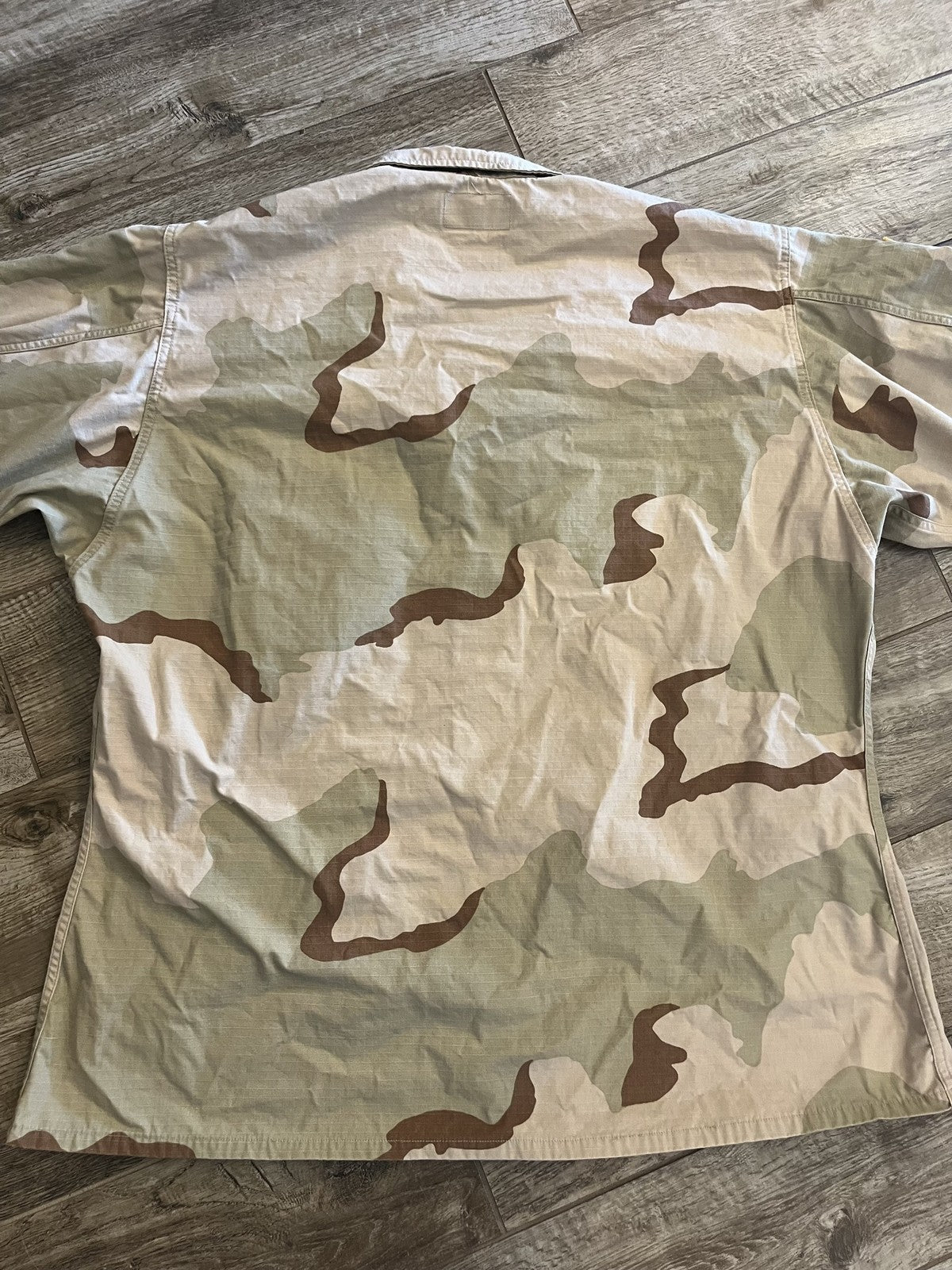 US Army Desert Camo Combat Coat Jacket X-Large Regular Military Uniform Shirt