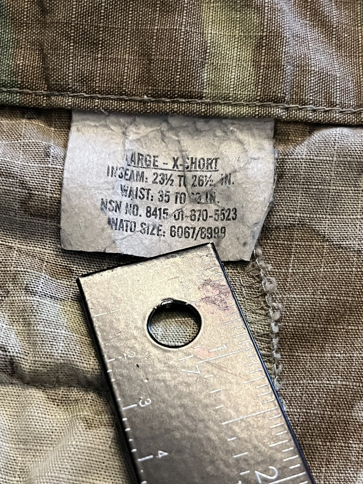 US Military IHWCU Hot Weather Trousers OCP Scorpion Camo Large X-Short
