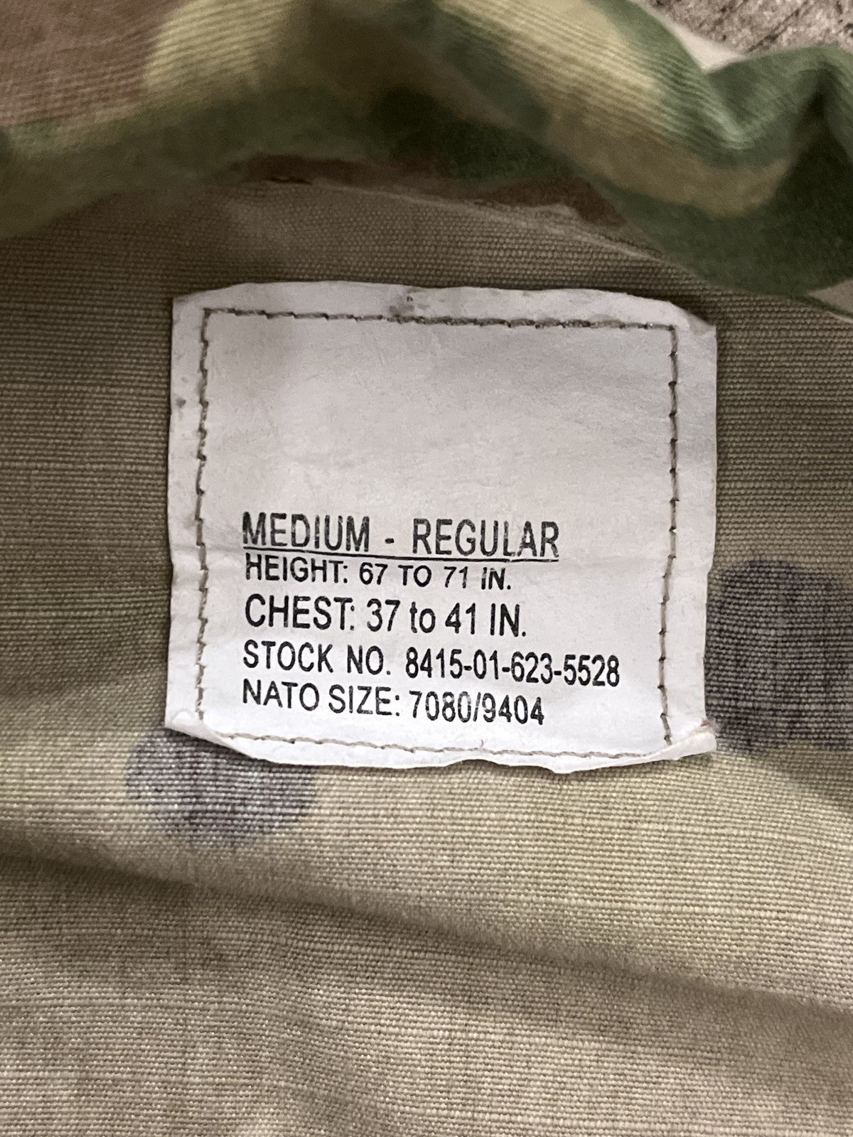 Genuine US Army OCP ACU Coat Medium Regular Scorpion W2 Combat Uniform Jacket