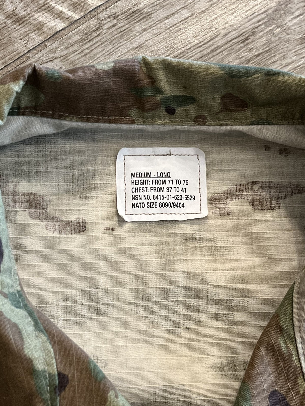 Genuine US Military OCP ACU Coat Medium Long Scorpion W2 Combat Uniform Jacket