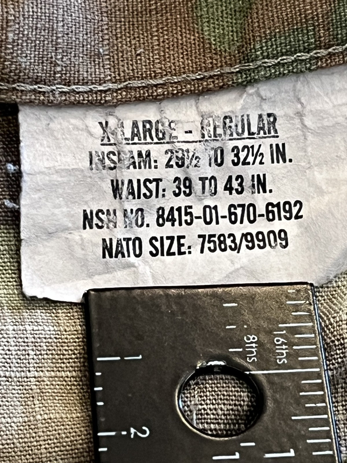 US Military Hot Weather Combat Uniform Trousers OCP Scorpion X-Large/Regular
