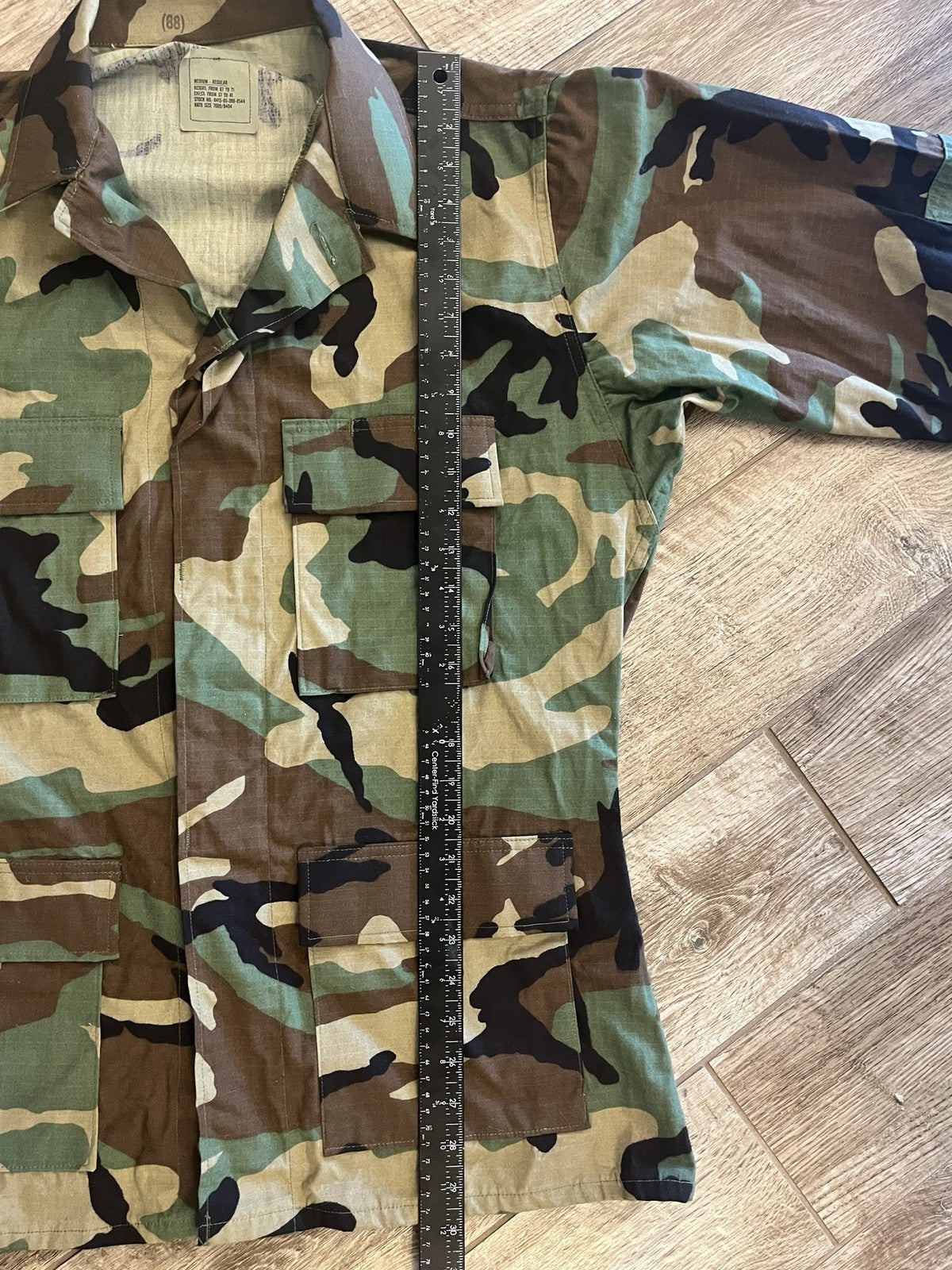 US Military Woodland Camo BDU Coat Ripstop Medium Regular Authentic Surplus