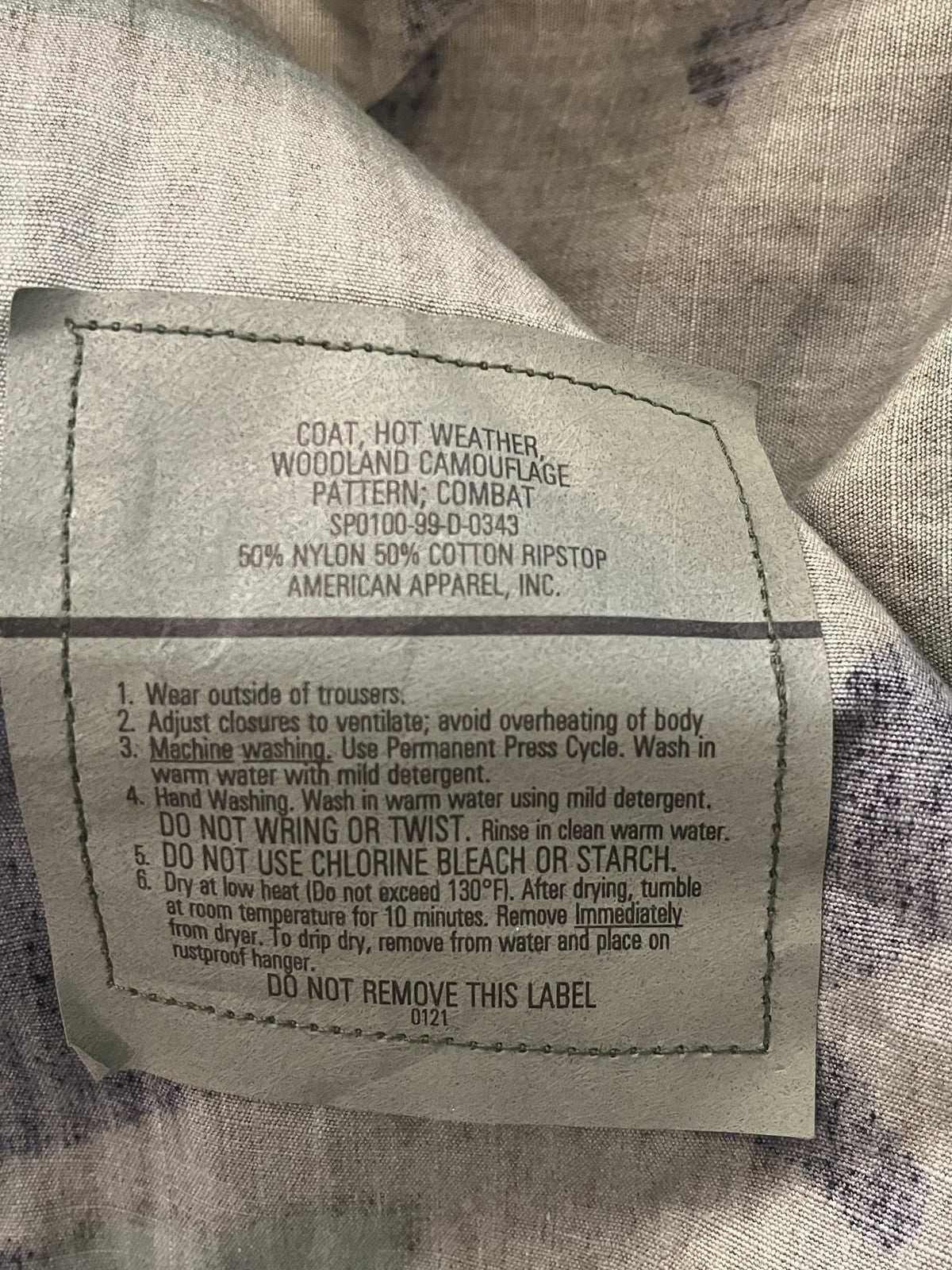 US Military Woodland Camo BDU Coat Ripstop Medium Regular Authentic Surplus
