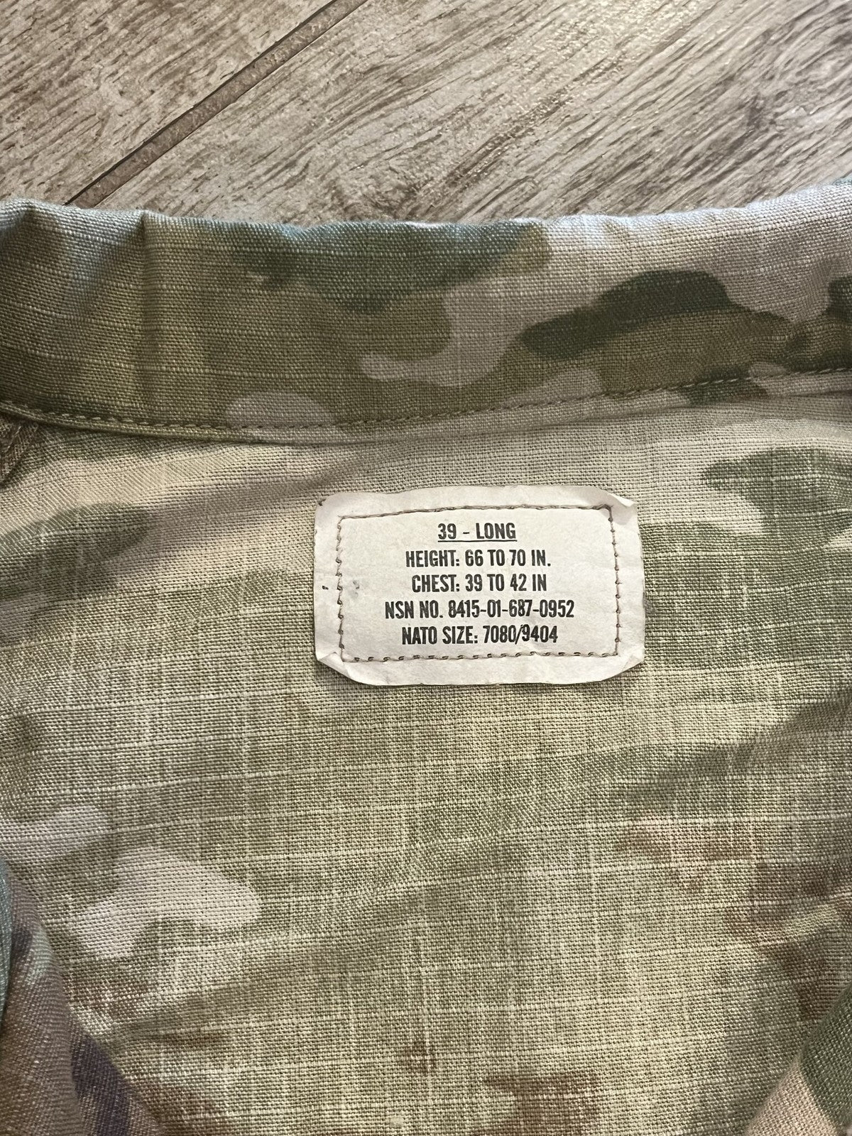 US Military IHWCU Coat Female Scorpion Camo Combat Uniform Jacket Size 39 Long
