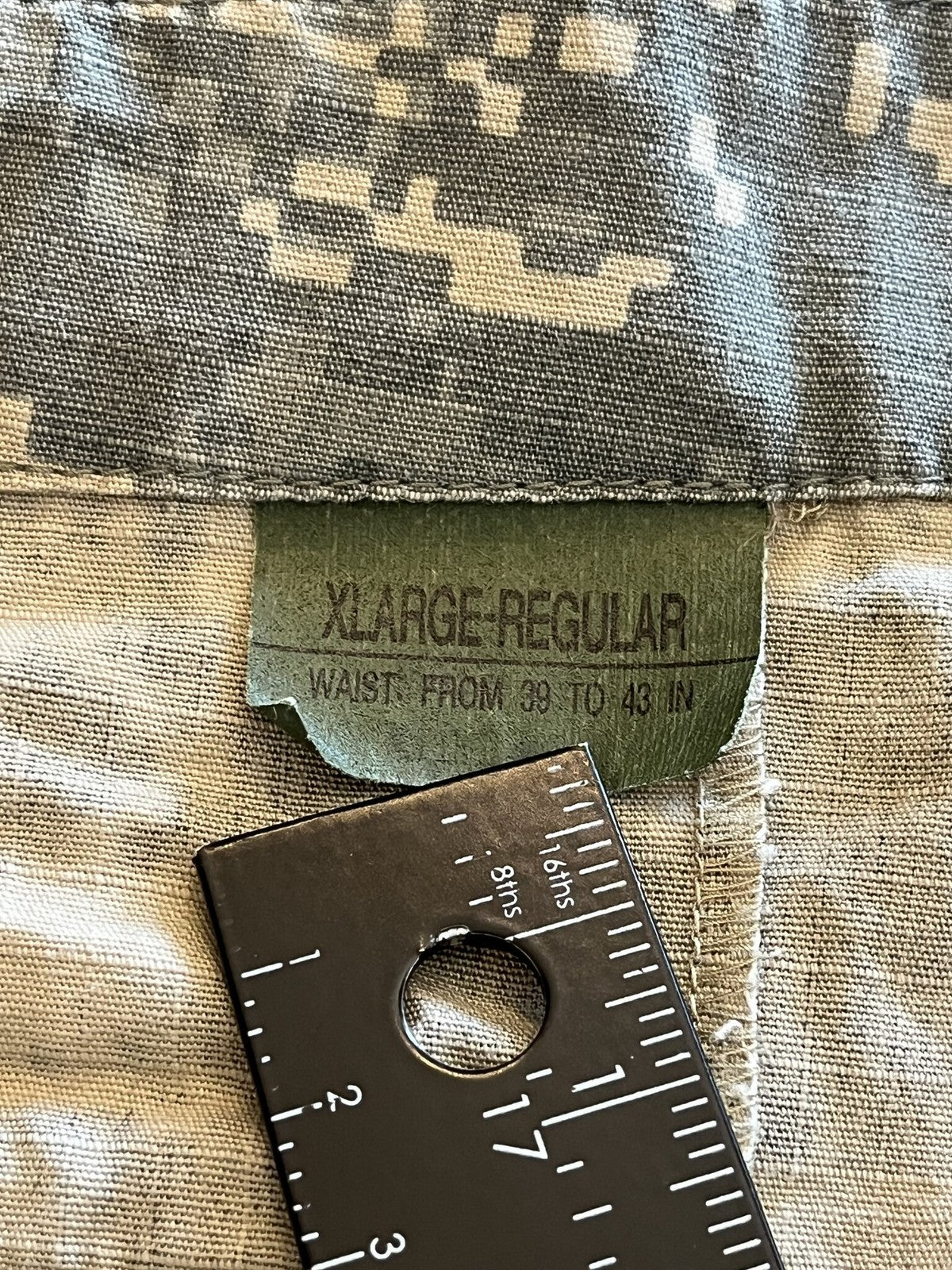 Fox Outdoor Combat Trousers XL-REG 100% Cotton Rip Stop Digital Camo Pants