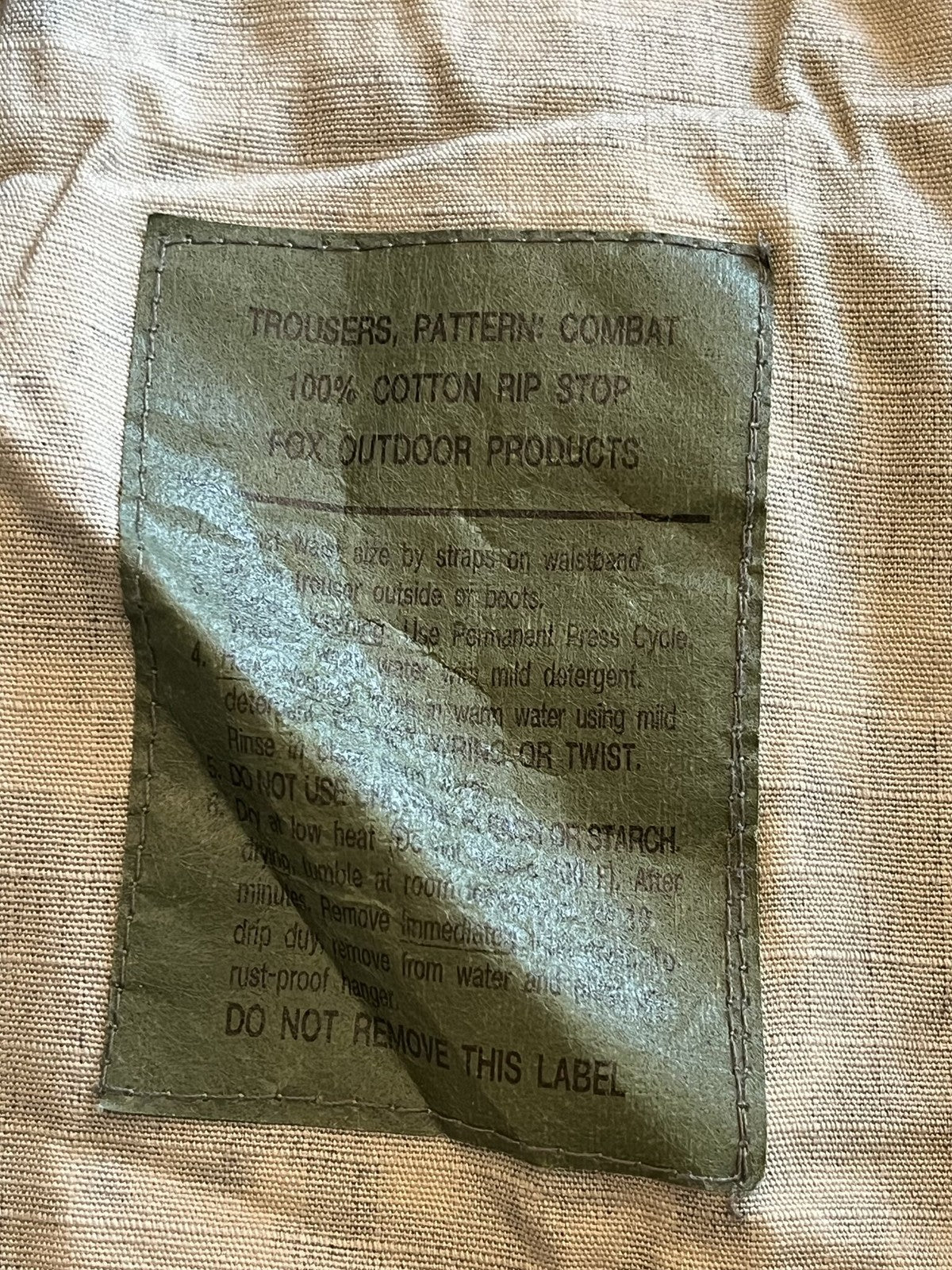 Fox Outdoor Combat Trousers XL-REG 100% Cotton Rip Stop Digital Camo Pants
