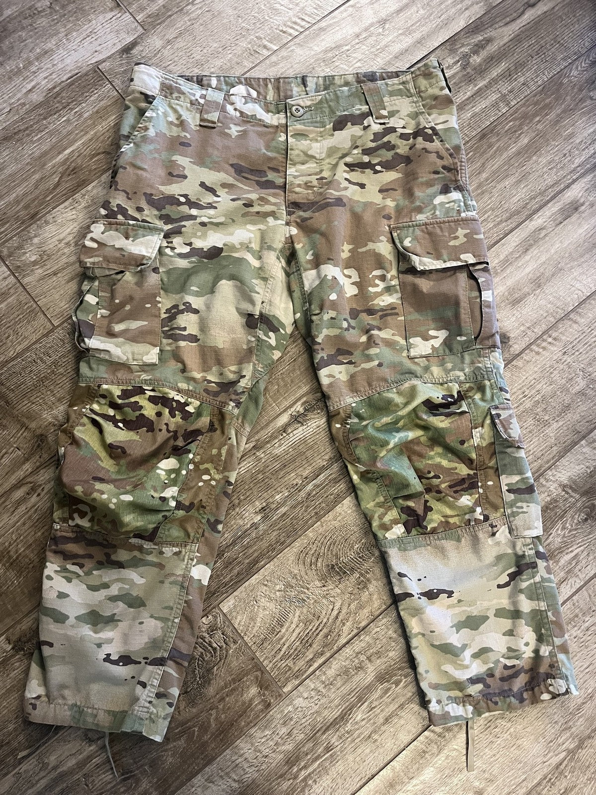 US Military IHWCU Trousers OCP Scorpion Camo Combat Pants Large X-Short