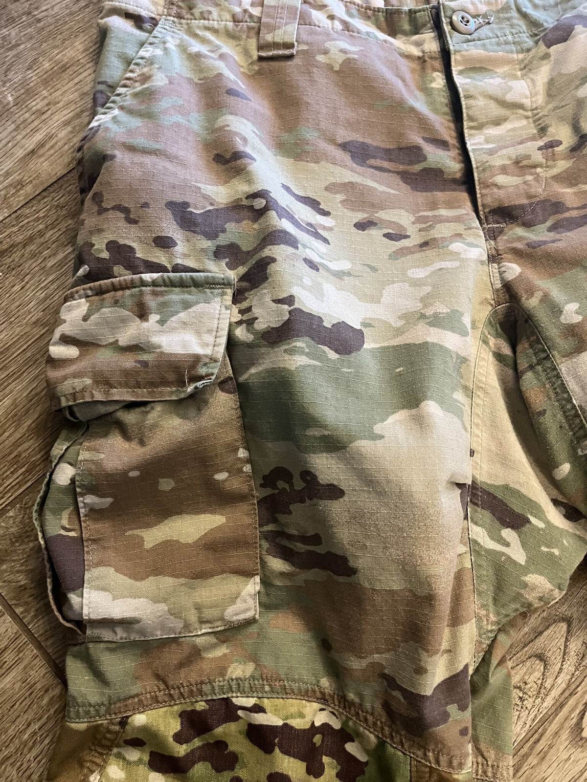 US Military IHWCU Trousers OCP Scorpion Camo Combat Pants Large X-Short