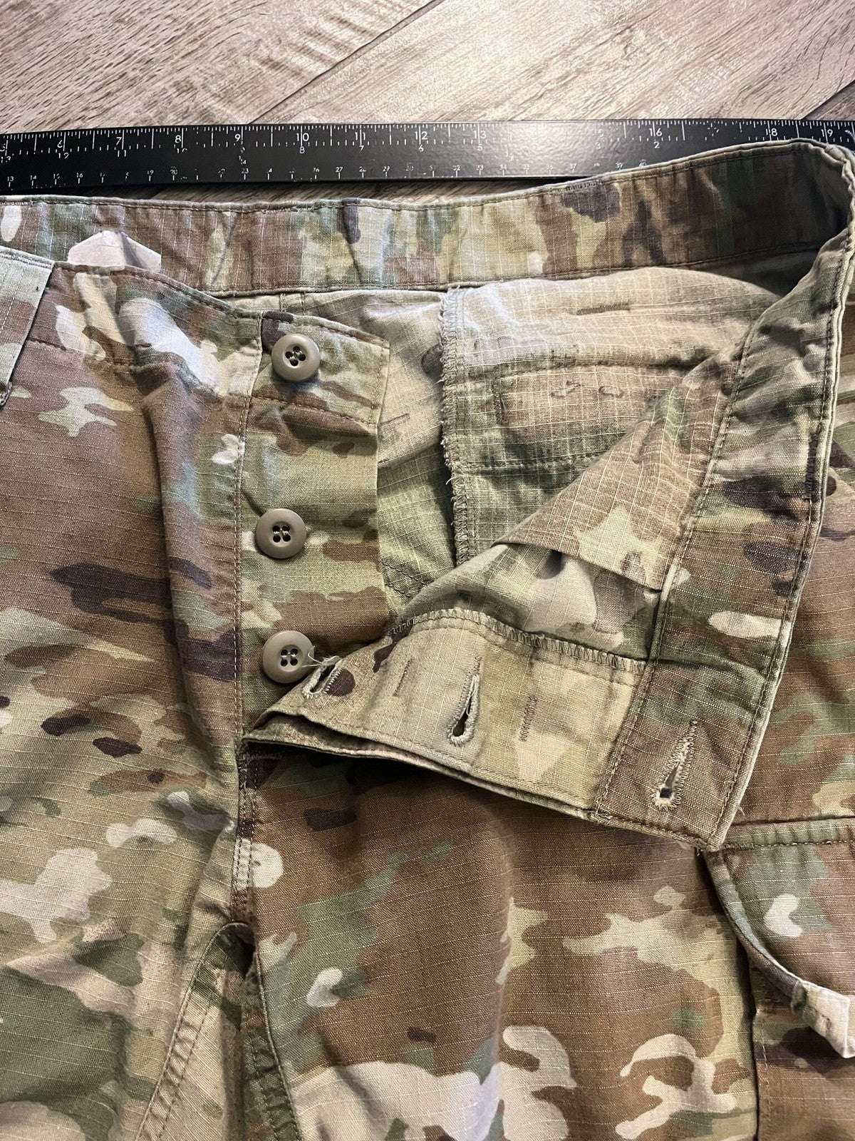 US Military IHWCU Trousers OCP Scorpion Camo Combat Pants Large X-Short
