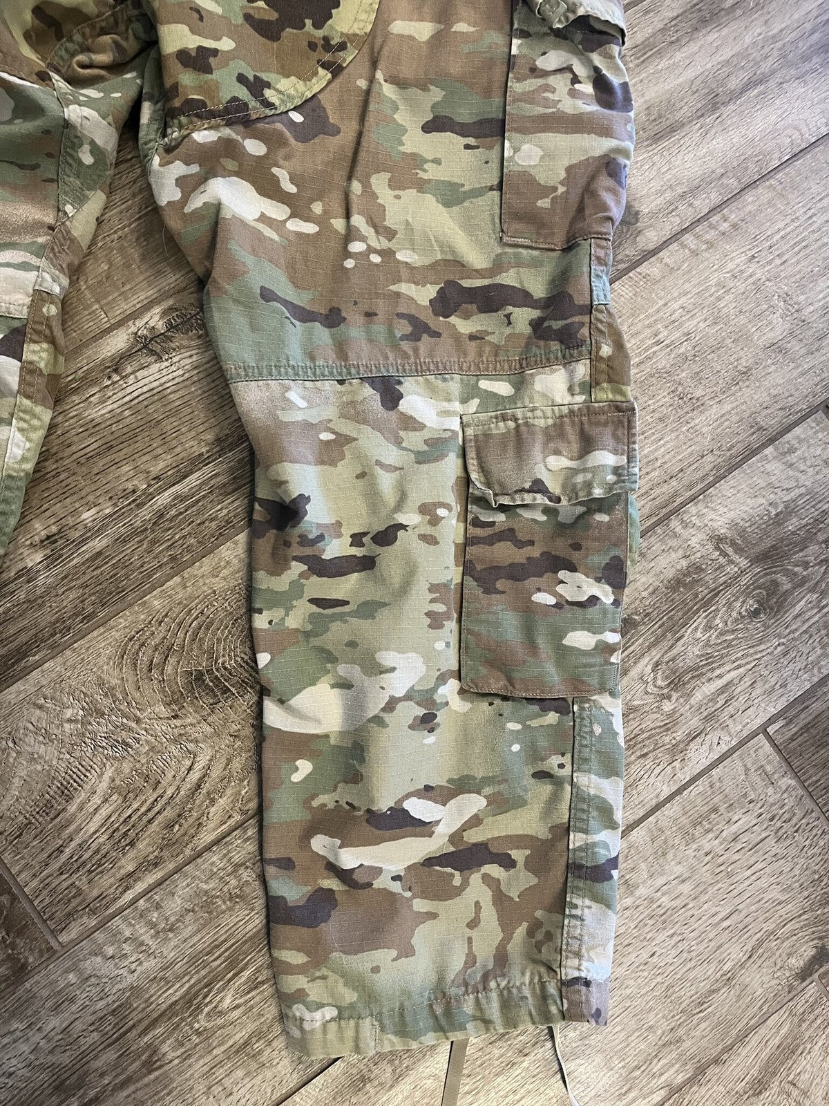 US Military IHWCU Trousers OCP Scorpion Camo Combat Pants Large X-Short