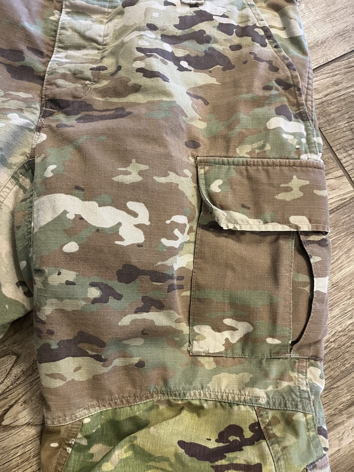 US Military IHWCU Trousers OCP Scorpion Camo Combat Pants Large X-Short