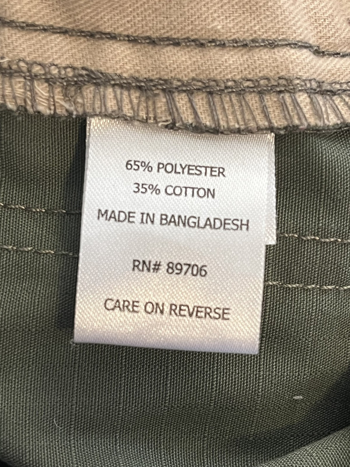 Propper Men's Tactical Cargo Pants Olive Green Ripstop Size 34x32 Excellent