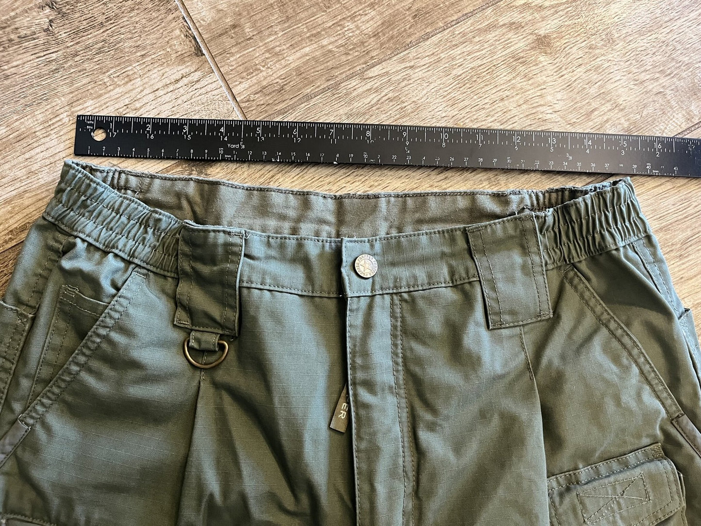Propper Men's Tactical Cargo Pants Olive Green Ripstop Size 34x32 Excellent