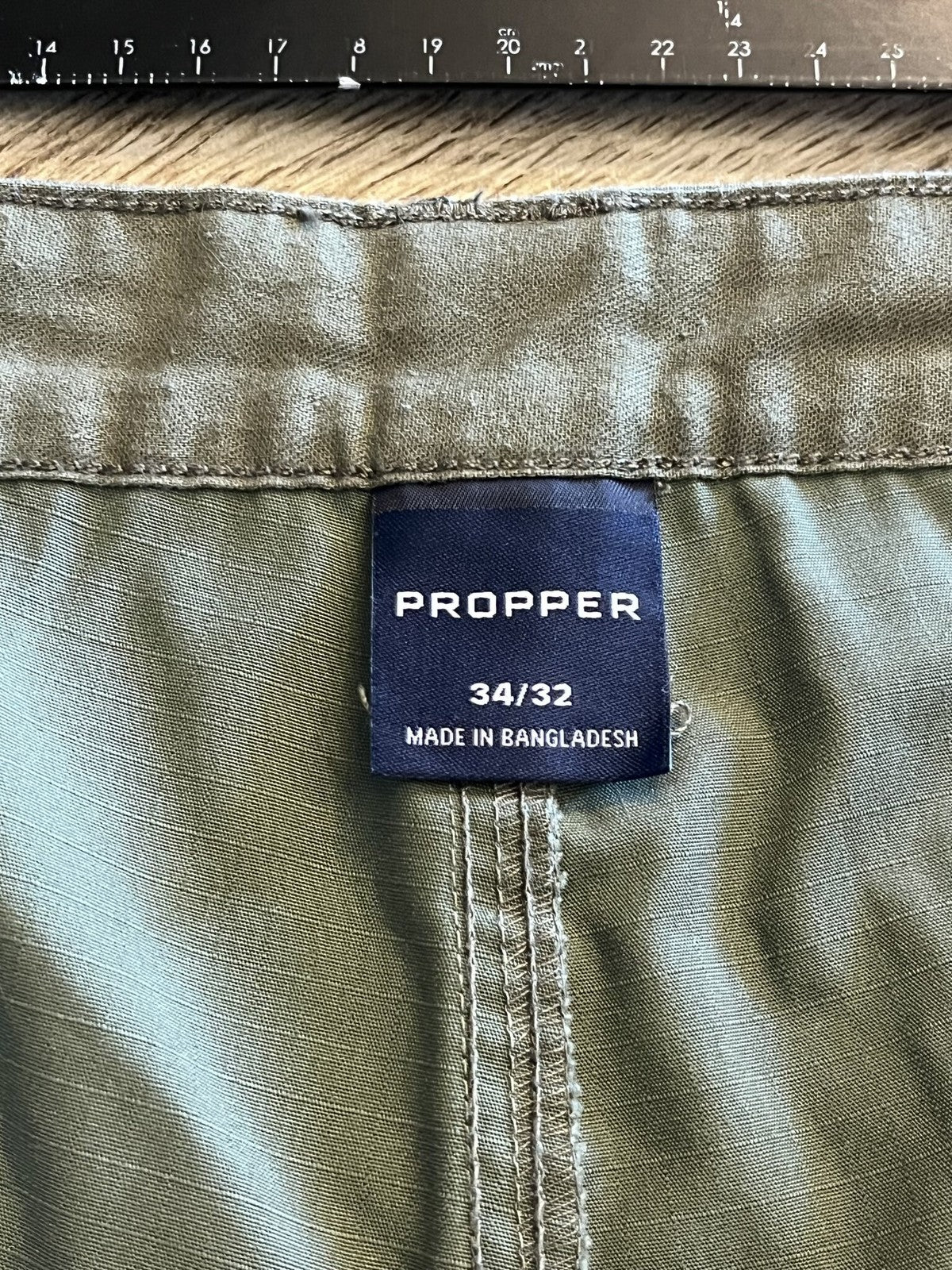 Propper Men's Tactical Cargo Pants Olive Green Ripstop Size 34x32 Excellent