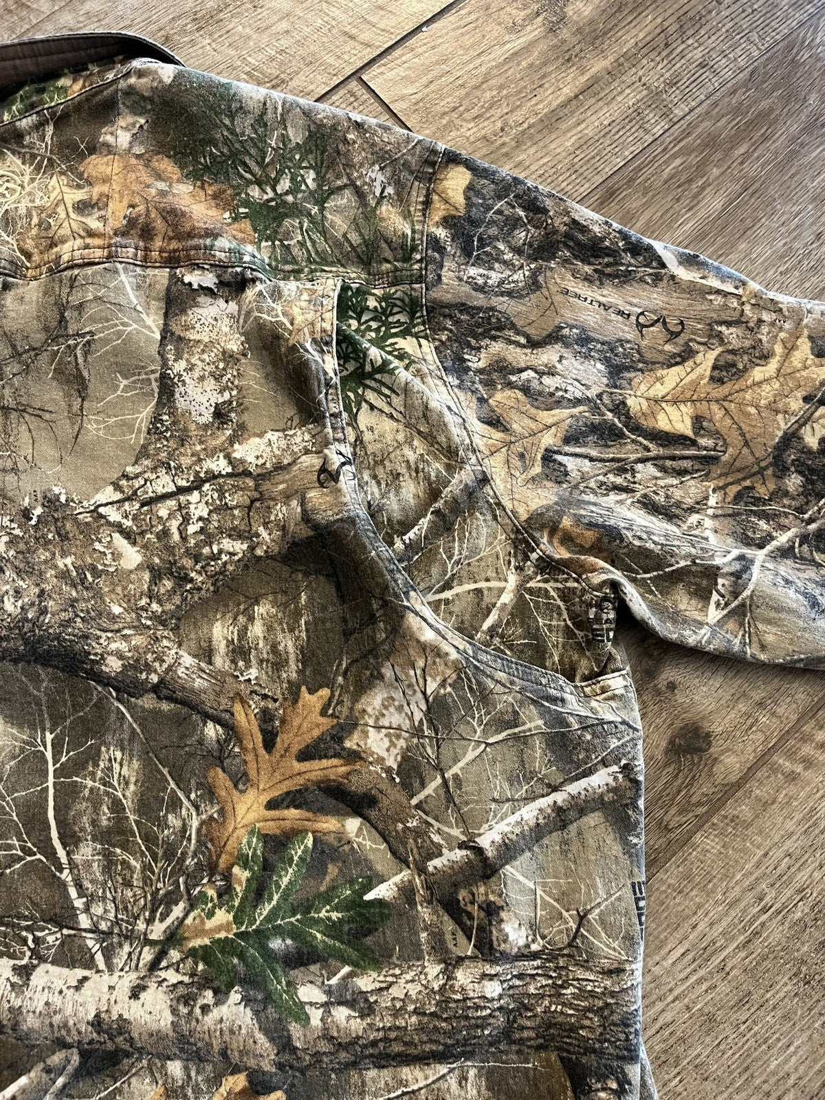Magellan Outdoors Mens 2XL Realtree Edge Camo Long Sleeve Button Down Hunt Shirt