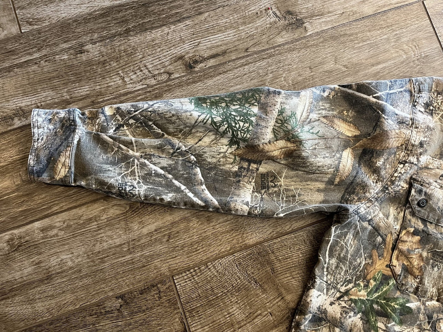 Magellan Outdoors Mens 2XL Realtree Edge Camo Long Sleeve Button Down Hunt Shirt