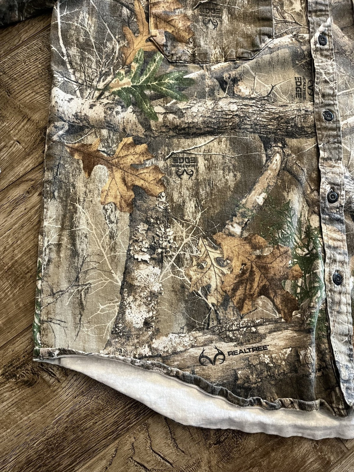 Magellan Outdoors Mens 2XL Realtree Edge Camo Long Sleeve Button Down Hunt Shirt