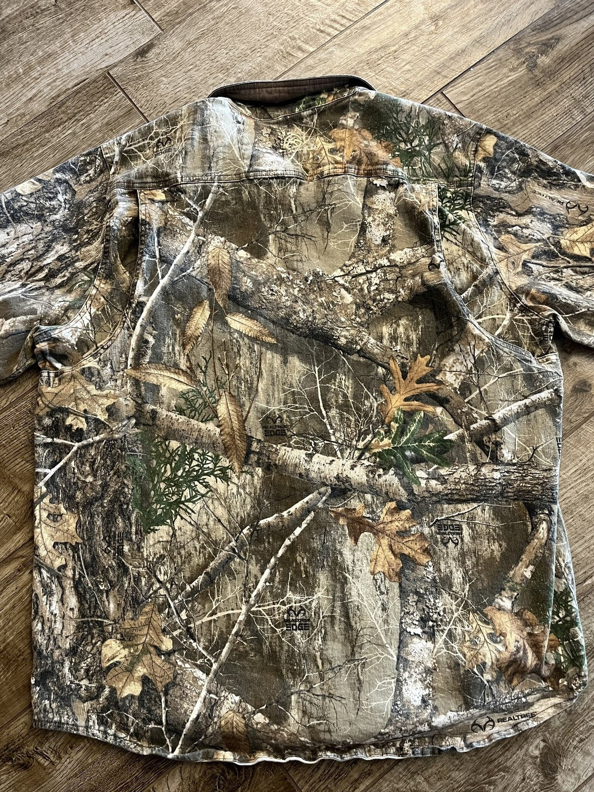 Magellan Outdoors Mens 2XL Realtree Edge Camo Long Sleeve Button Down Hunt Shirt