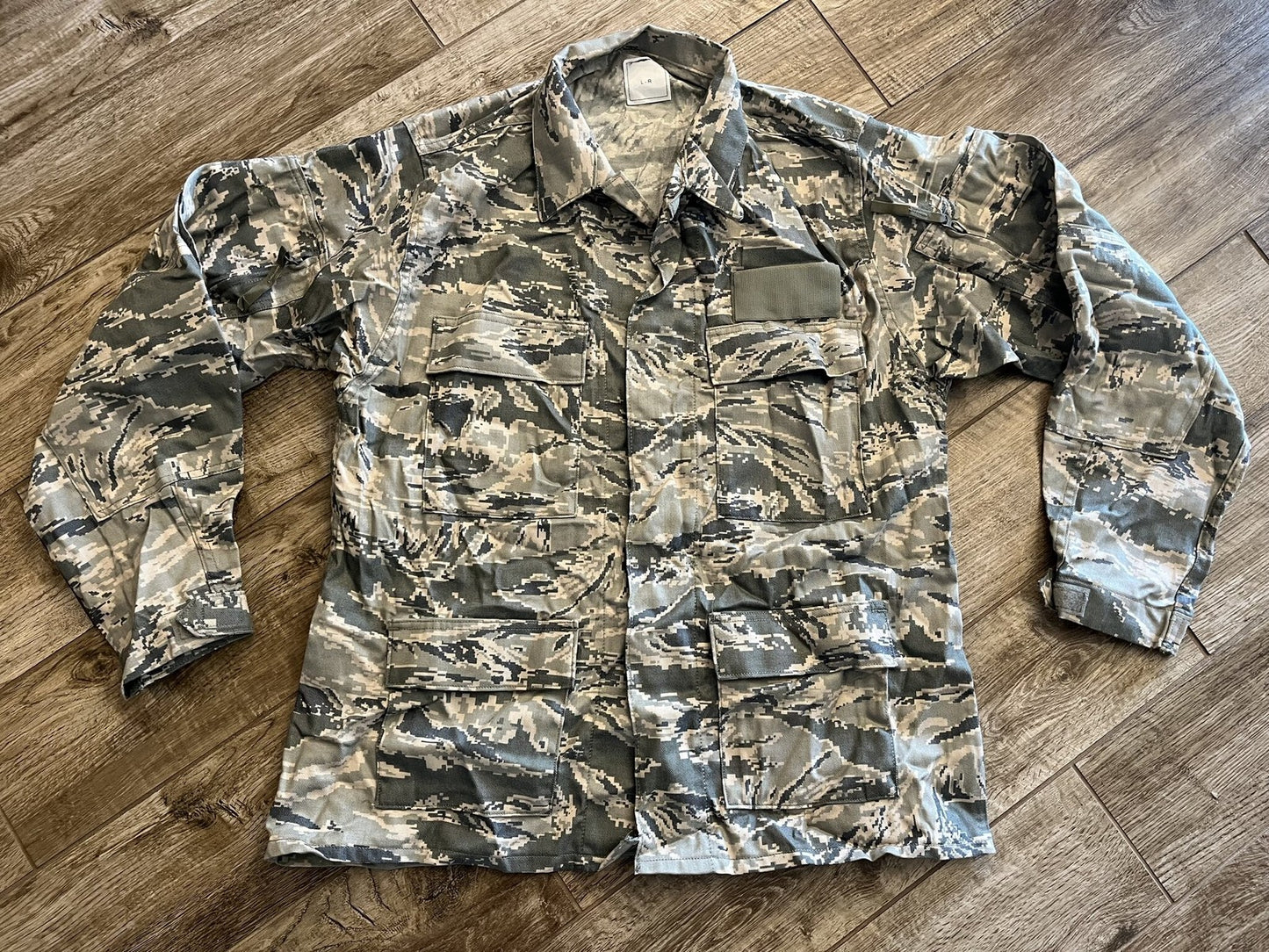 US Air Force ABU Coat Digital Tiger Stripe Propper Size Large Regular Military