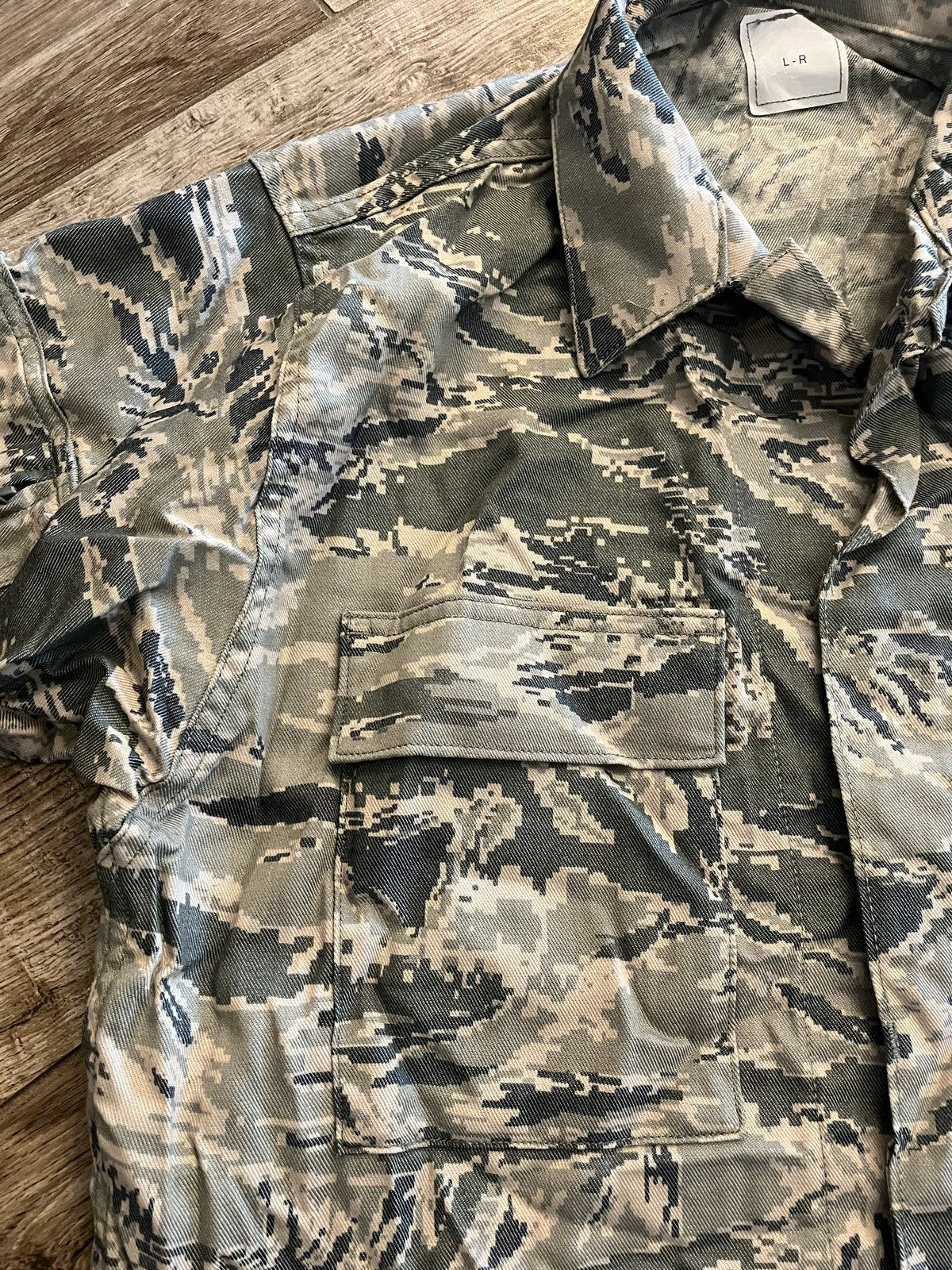 US Air Force ABU Coat Digital Tiger Stripe Propper Size Large Regular Military